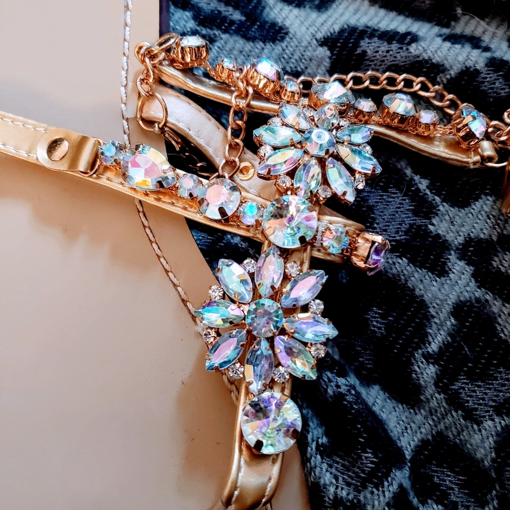 NWOT beautiful jewelled gladiator sandals